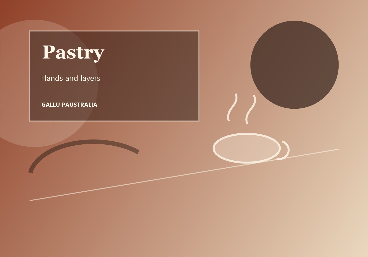 Baker shaping pastry dough by hand
